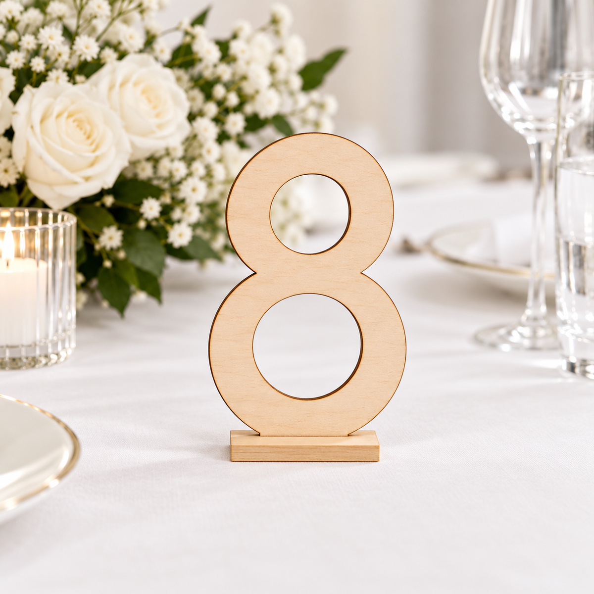 Wooden Table Number