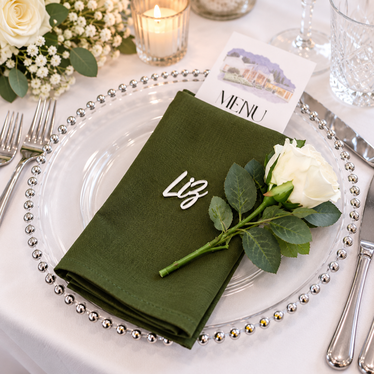 Acrylic Wedding Place Names